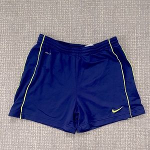 Cobalt blue/ purple Nike shorts. Size small.